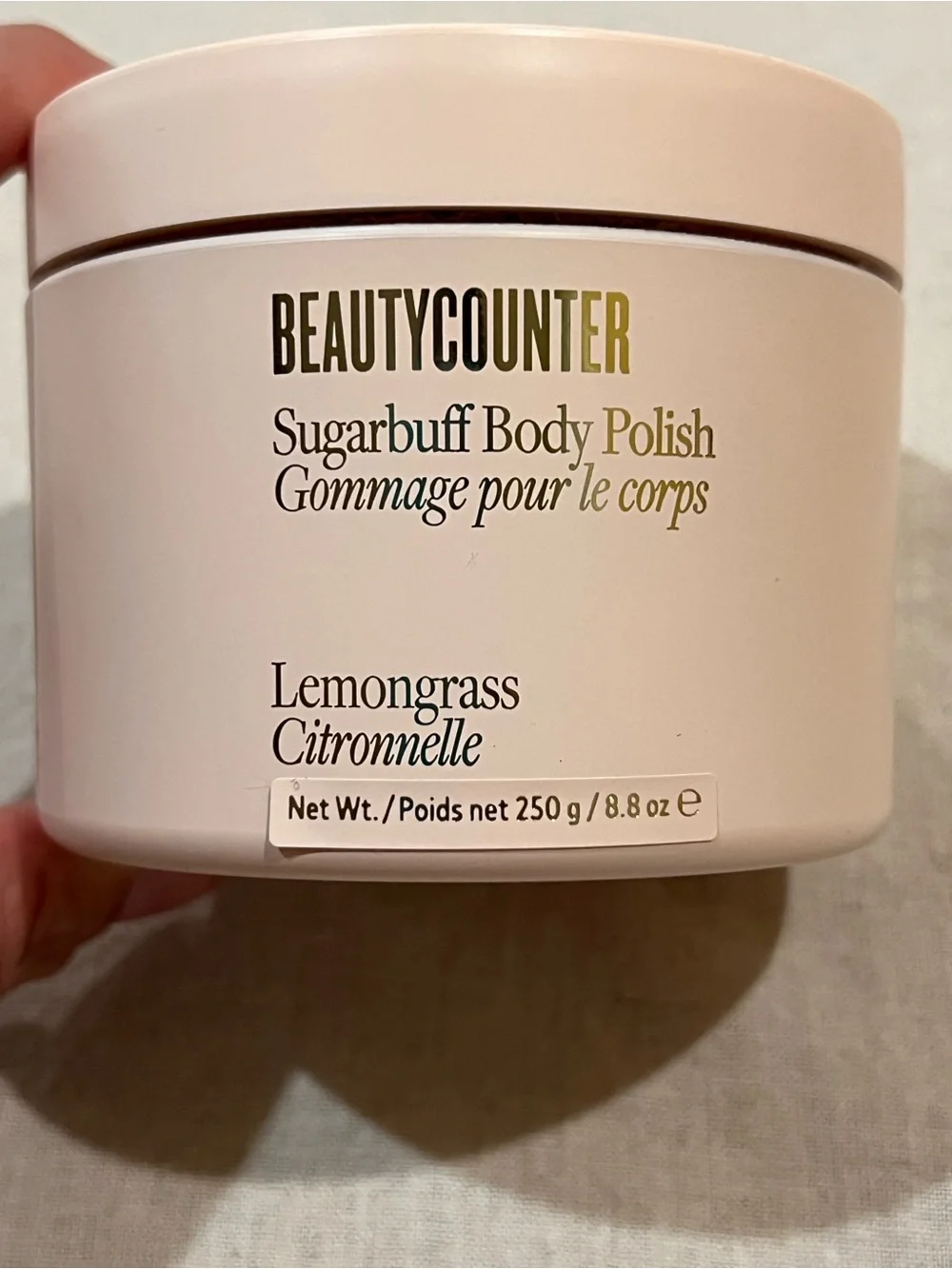 Beautycounter Sugar Buff Body Polish in Lemongrass Sealed NWOB